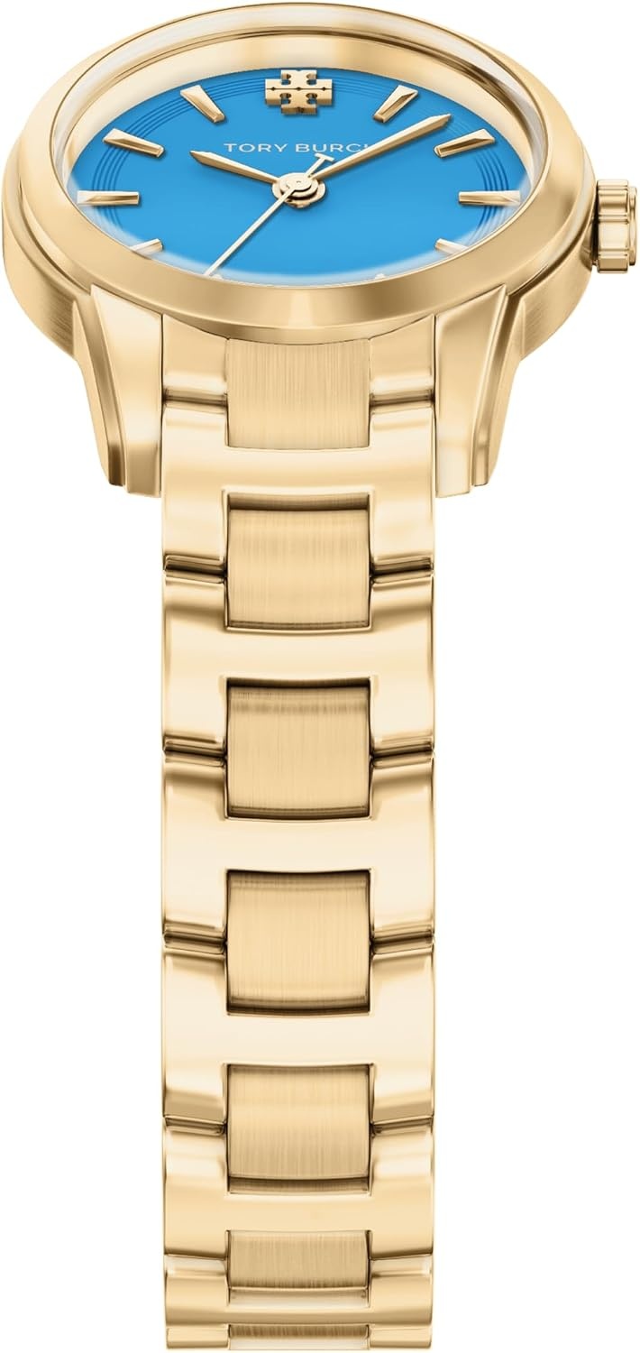 image:imageTory Burch Womens Miller Stainless Steel WatchGoldBlue