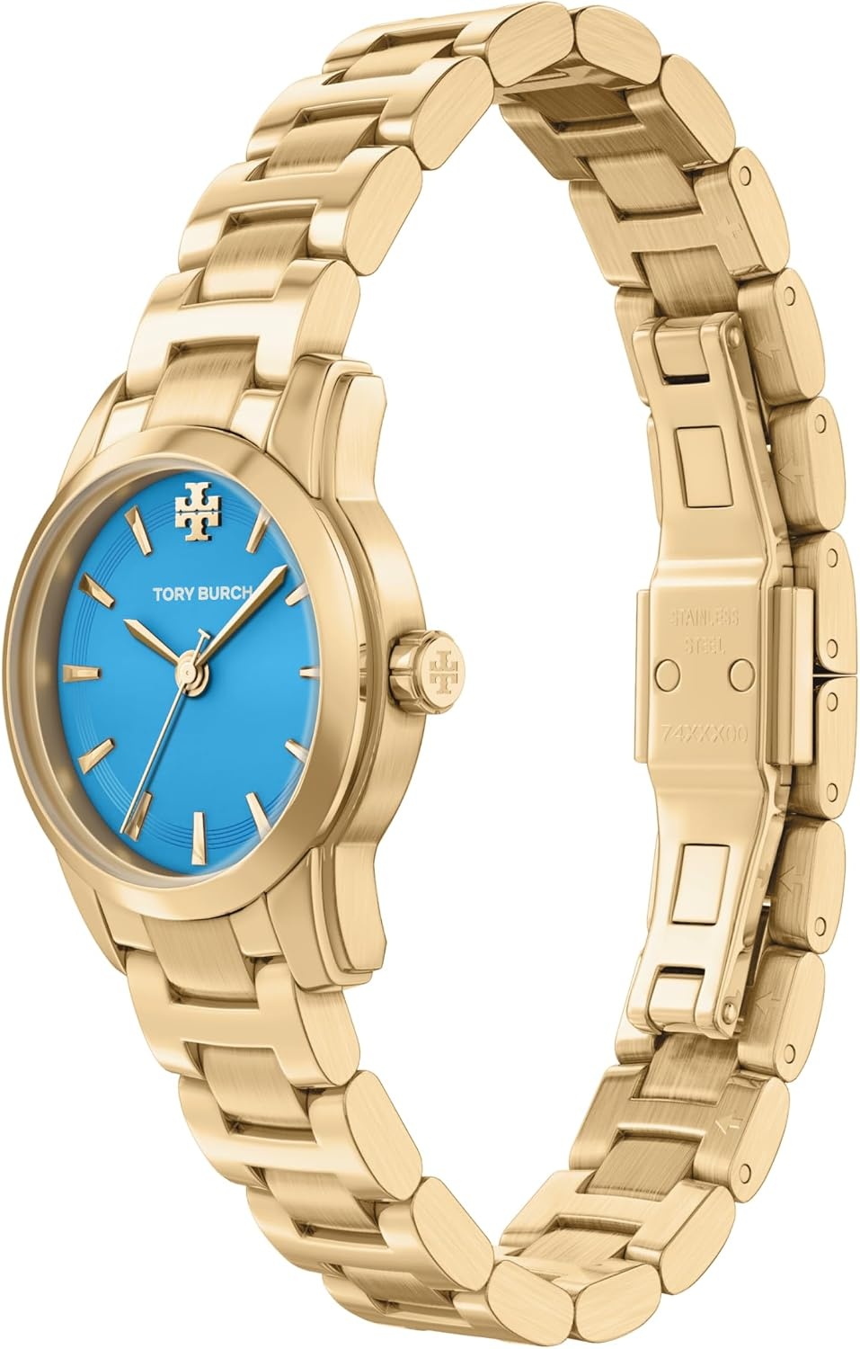image:imageTory Burch Womens Miller Stainless Steel WatchGoldBlue