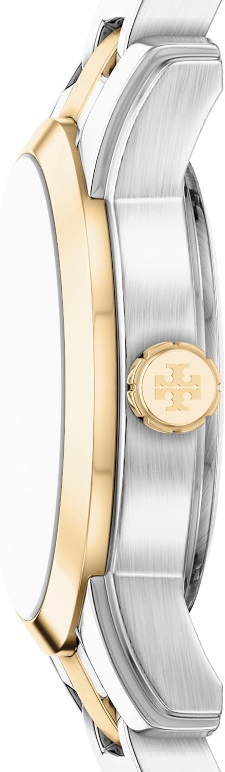image:imageTory Burch Womens Miller Stainless Steel WatchGoldSilverGreen