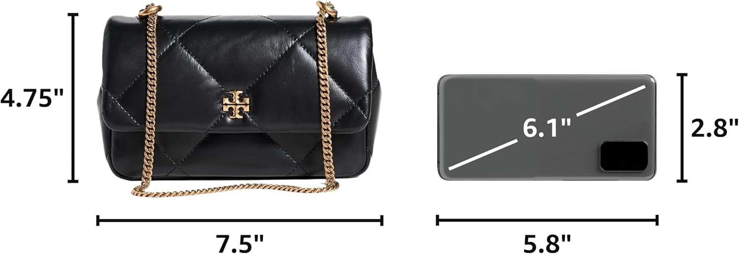image:imageTory Burch Womens Mini Kira Diamond Flap Bag DiamondBlack