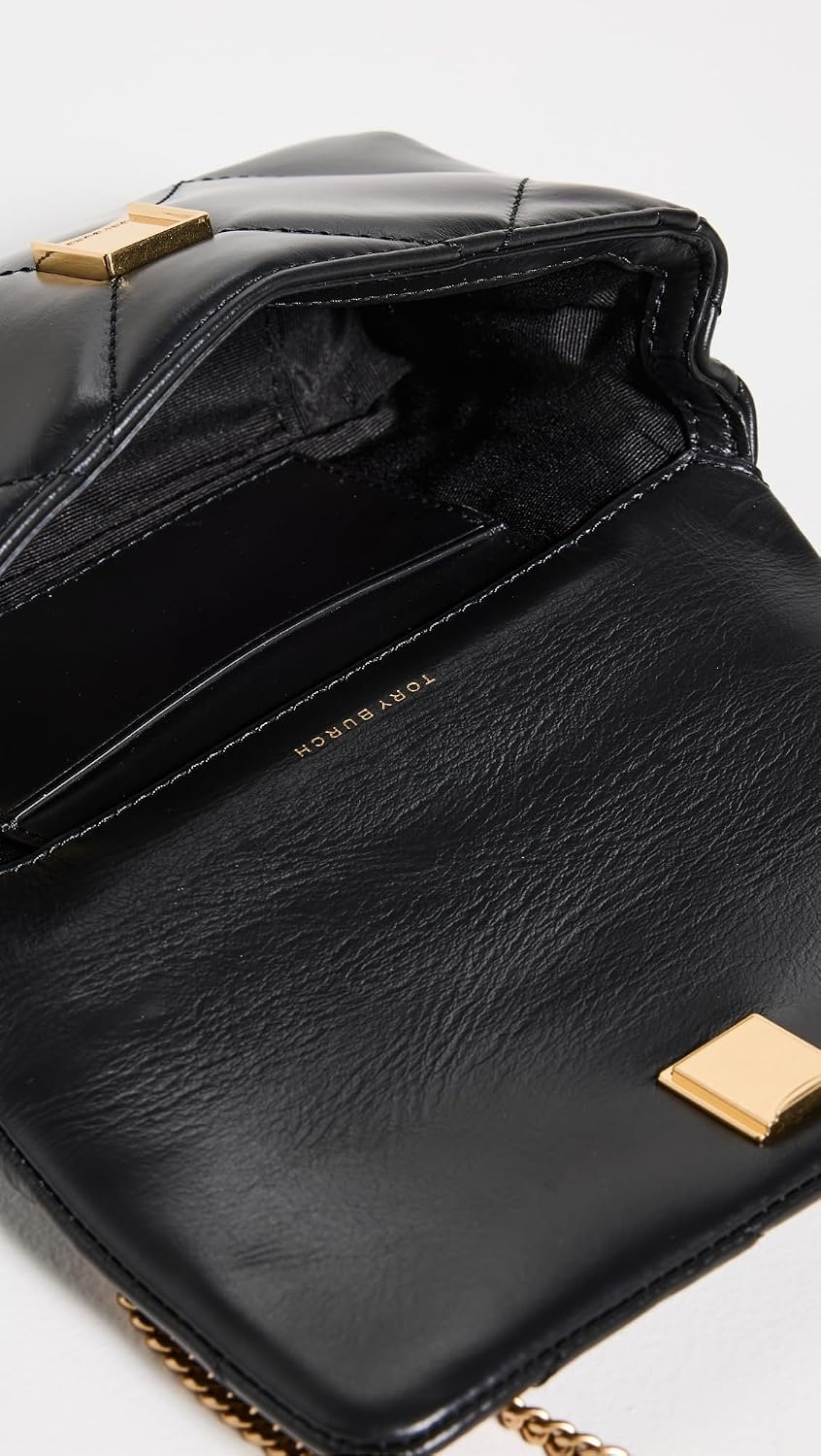 image:imageTory Burch Womens Mini Kira Diamond Flap Bag DiamondBlack