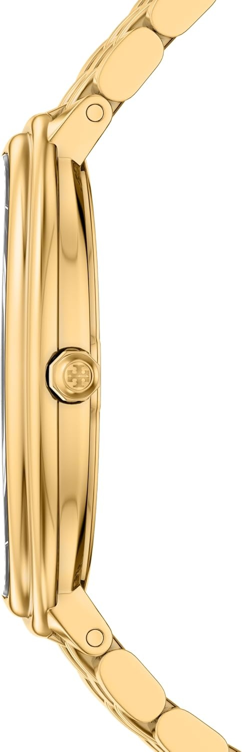 image:imageTory Burch Womens Oval Stainless Steel TwoHand WatchGold