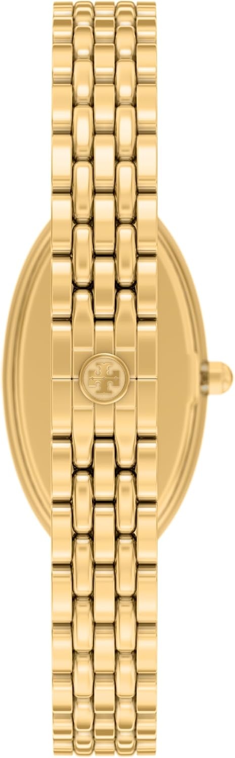 image:imageTory Burch Womens Oval Stainless Steel TwoHand WatchGold