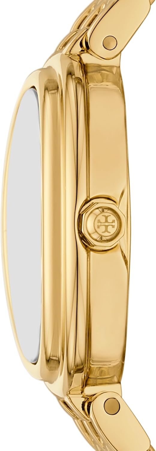 image:imageTory Burch Womens Oval Stainless Steel TwoHand WatchGold Oval