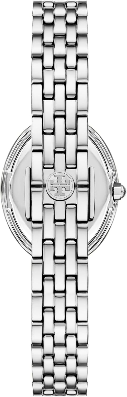 image:imageTory Burch Womens Oval Stainless Steel TwoHand WatchSilverBlue