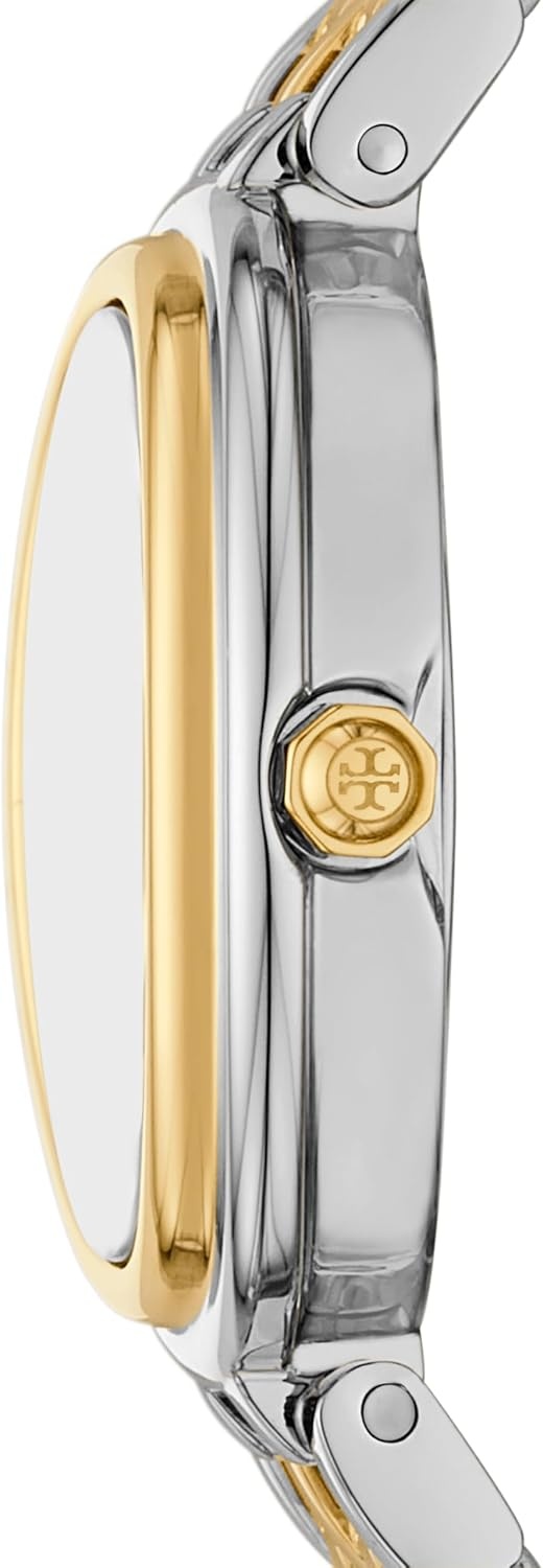 image:imageTory Burch Womens Oval Stainless Steel TwoHand WatchTwoTone Oval