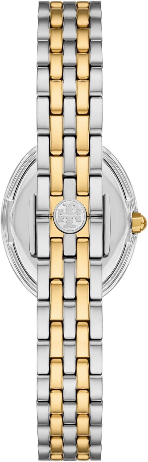 image:imageTory Burch Womens Oval Stainless Steel TwoHand WatchTwoTone Oval