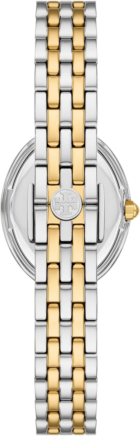 image:imageTory Burch Womens Oval Stainless Steel TwoHand WatchTwoToneMOP1