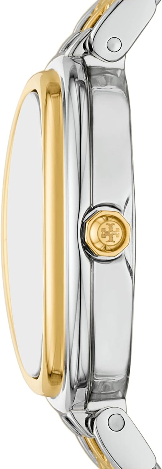 image:imageTory Burch Womens Oval Stainless Steel TwoHand WatchTwoTonePink