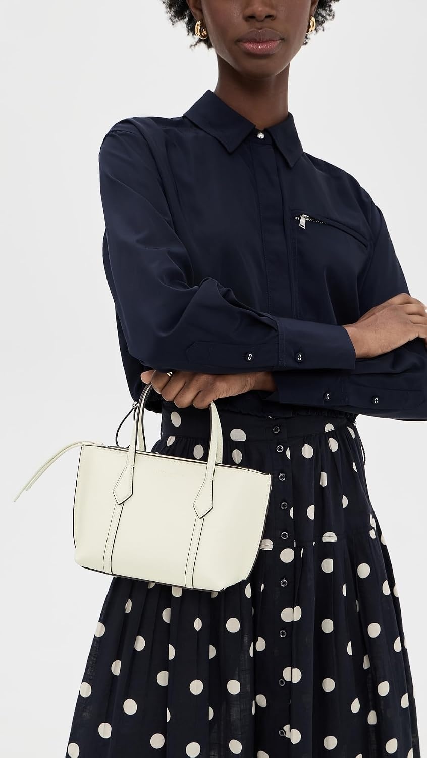 image:imageTory Burch Womens Perry Mini ToteWarm White