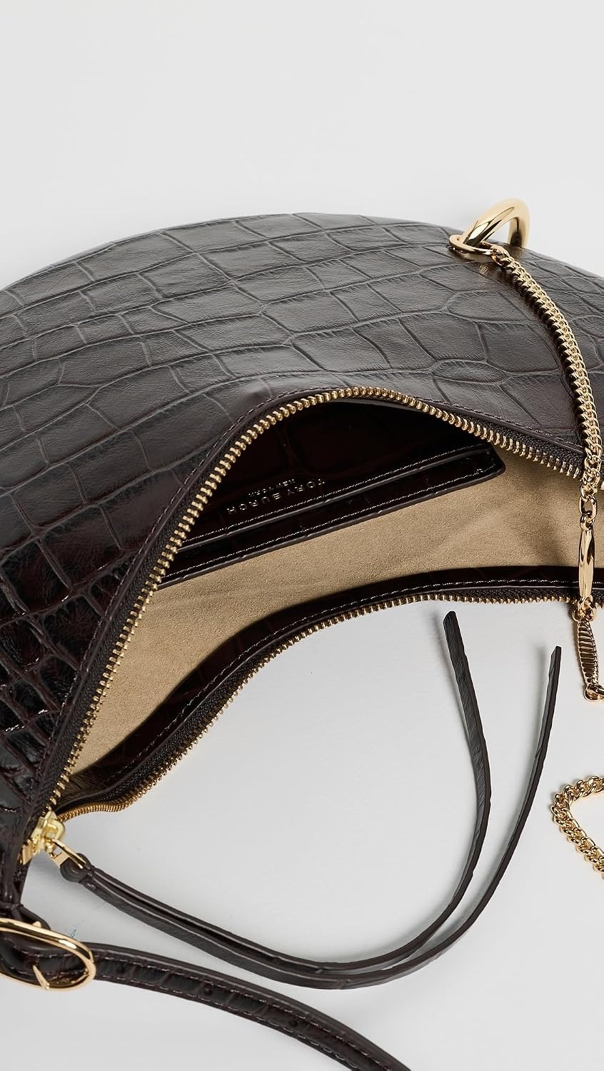 image:imageTory Burch Womens Pierced Embossed Croc Crossbody BagCoco