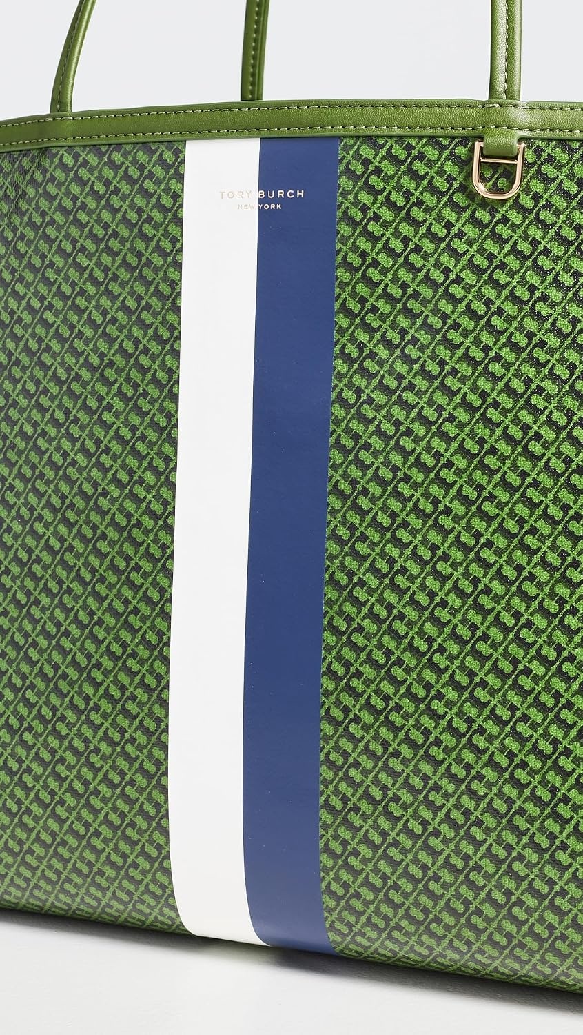 image:imageTory Burch Womens Racer Printed ToteGreen