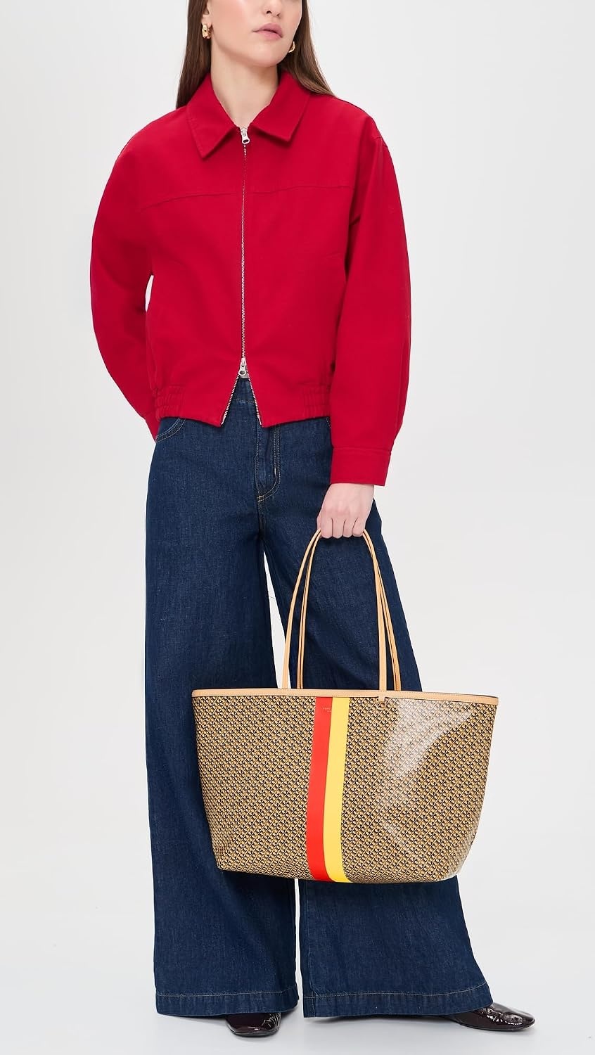 image:imageTory Burch Womens Racer Printed ToteTan