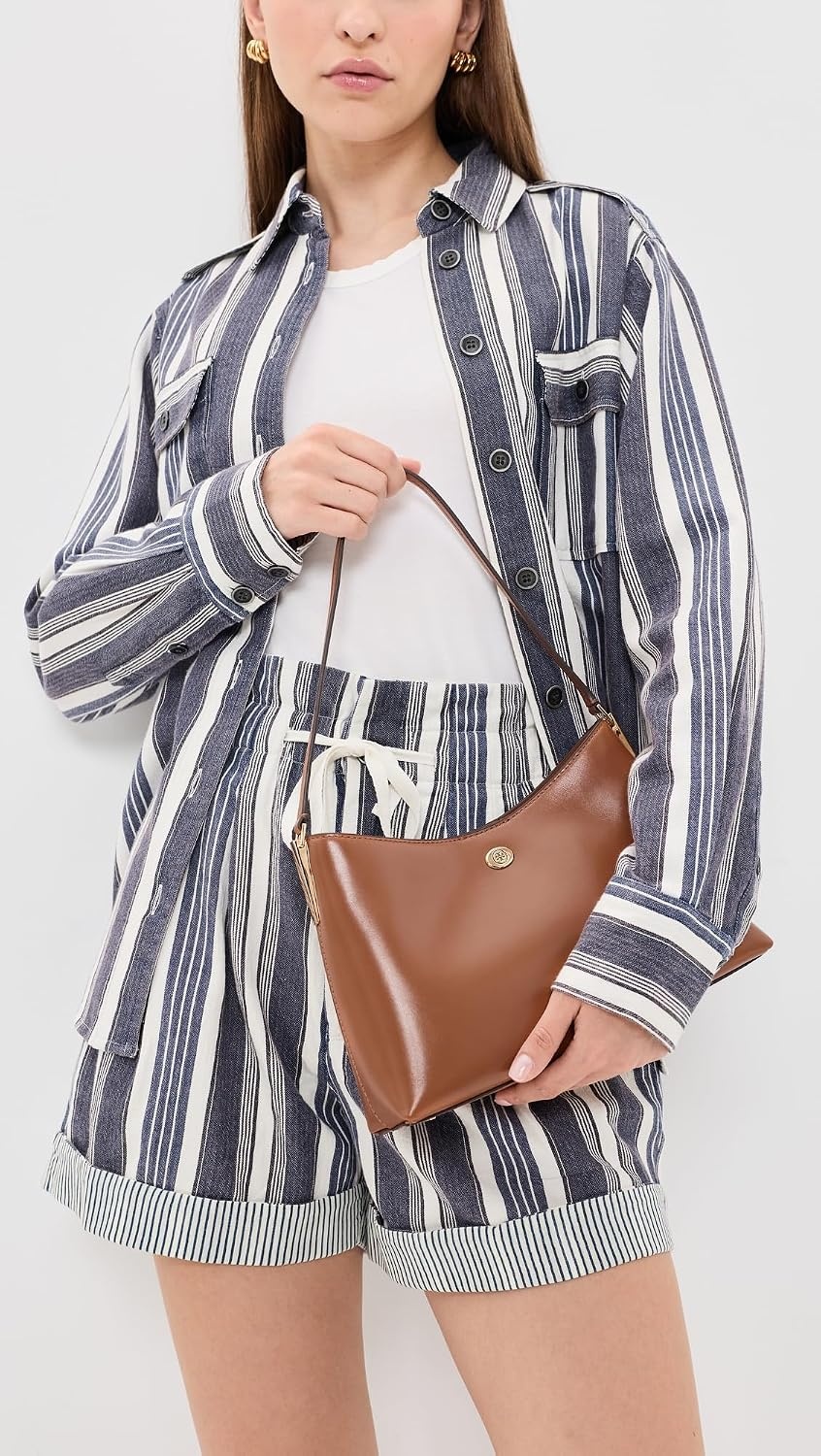 image:imageTory Burch Womens Robinson Small Shoulder BagAged Tan