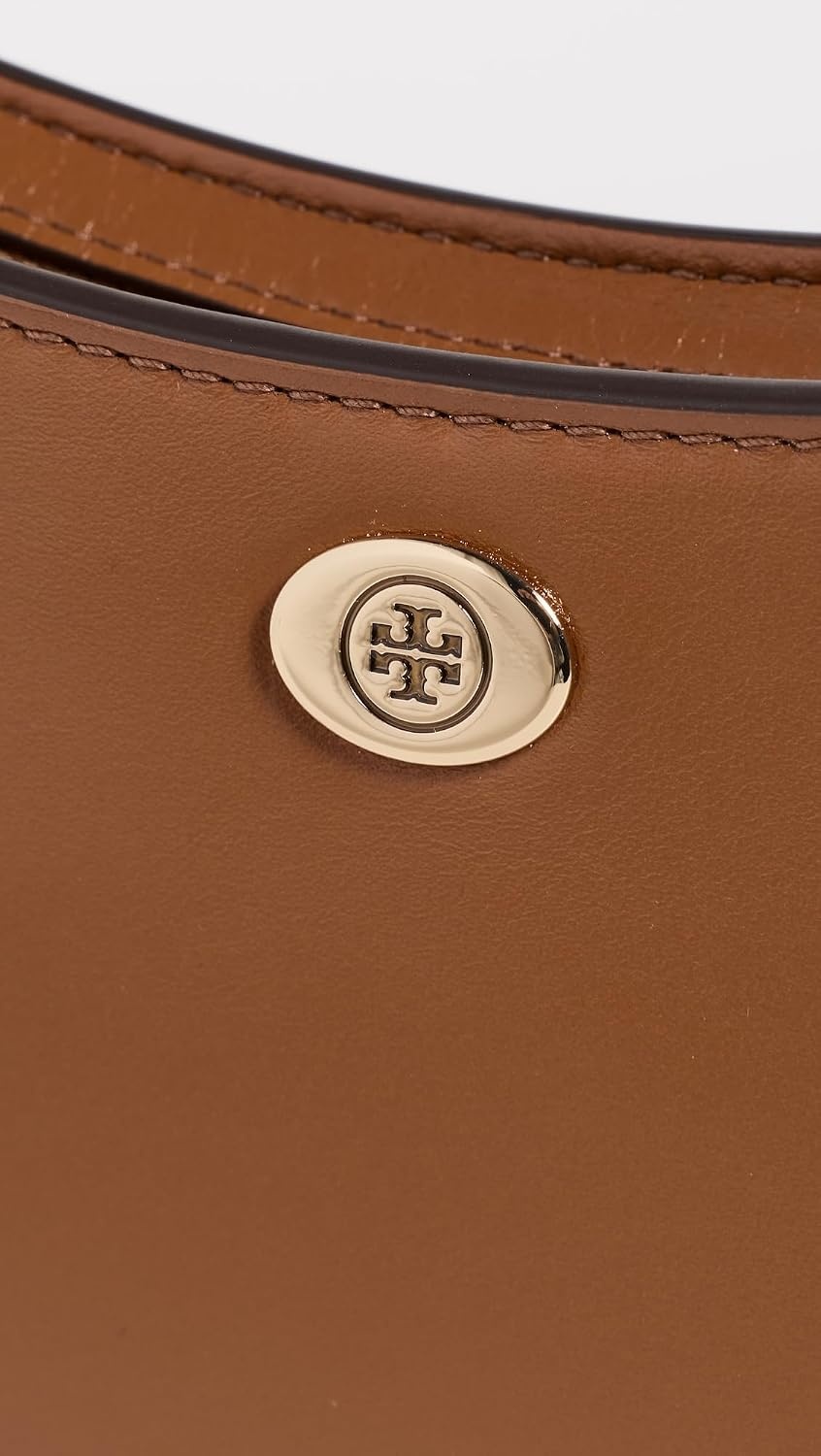 image:imageTory Burch Womens Robinson Zip Top Shoulder BagAged Tan