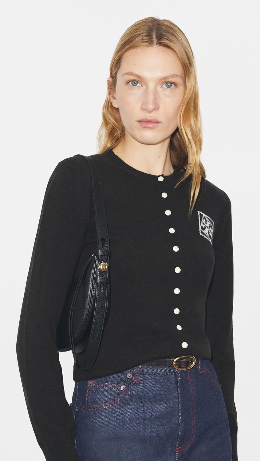 image:imageTory Burch Womens Romy Half Moon BagBlack