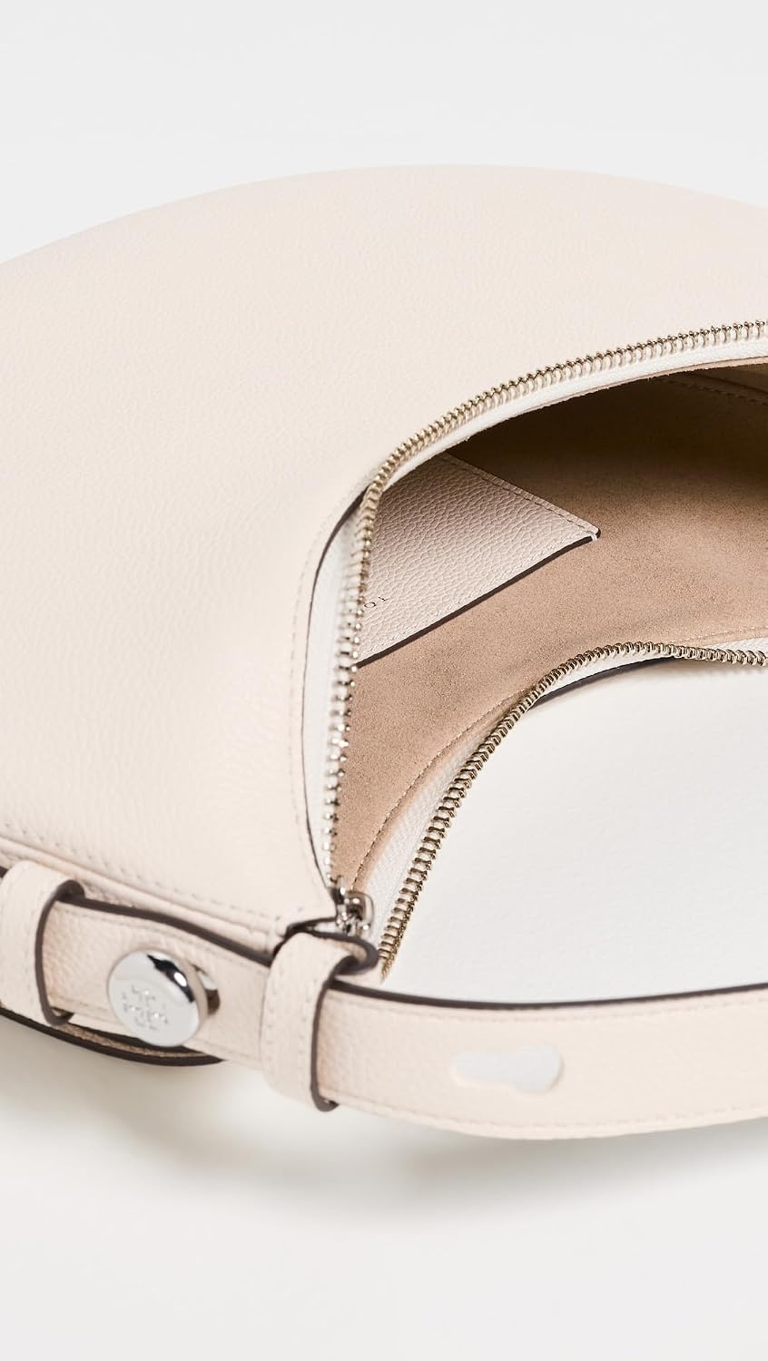 image:imageTory Burch Womens Romy Half Moon BagLight Cream