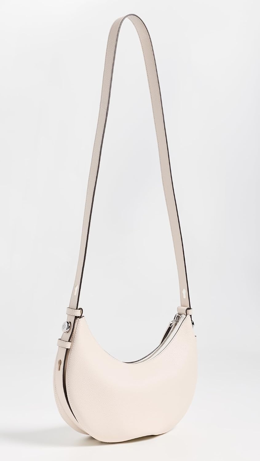 image:imageTory Burch Womens Romy Half Moon BagLight Cream