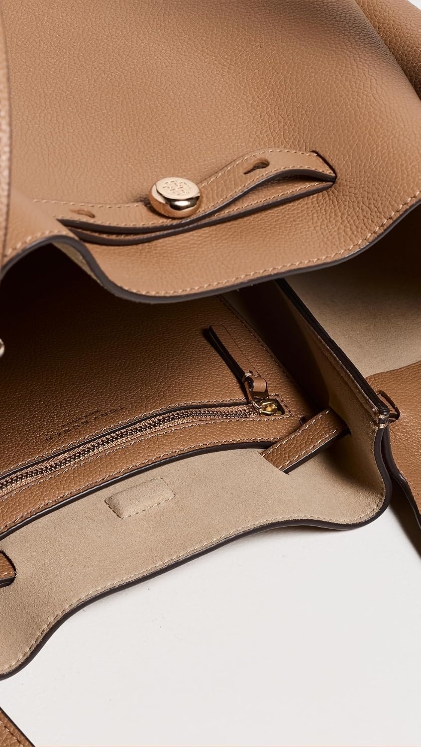 image:imageTory Burch Womens Romy Pebbled ToteTiramisu