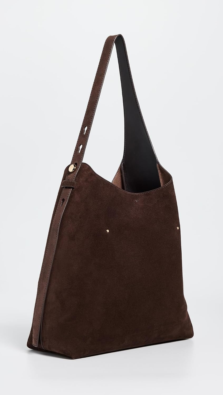 image:imageTory Burch Womens Romy Suede Hobo BagDark Cocoa