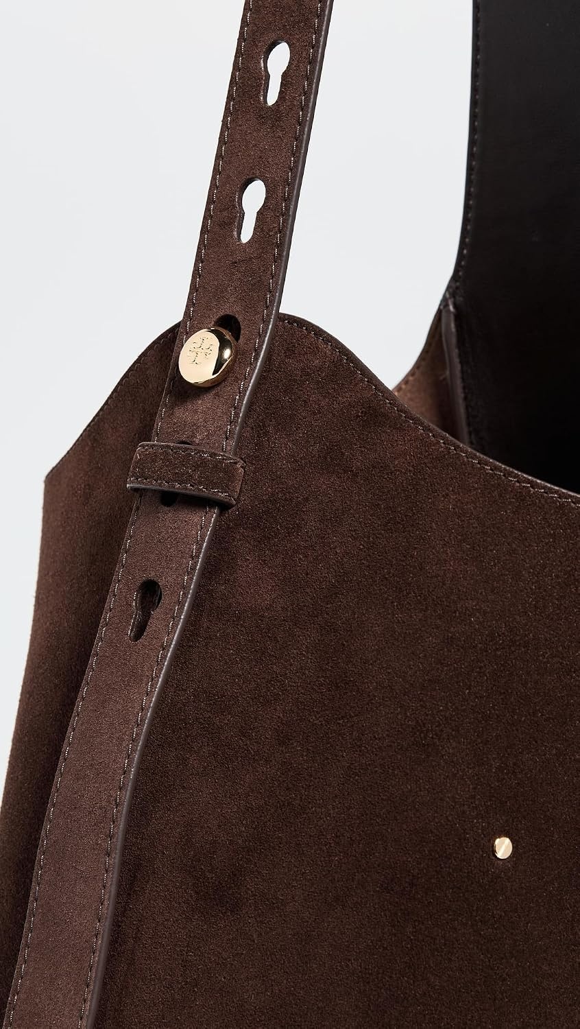 image:imageTory Burch Womens Romy Suede Hobo BagDark Cocoa