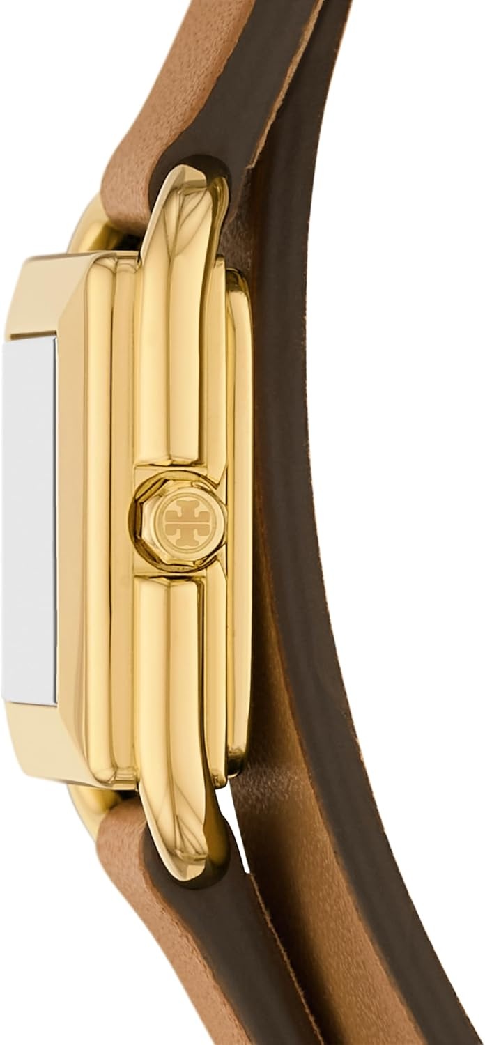 image:imageTory Burch Womens Small Kira Stainless Steel WatchBrownGold Double Wrap