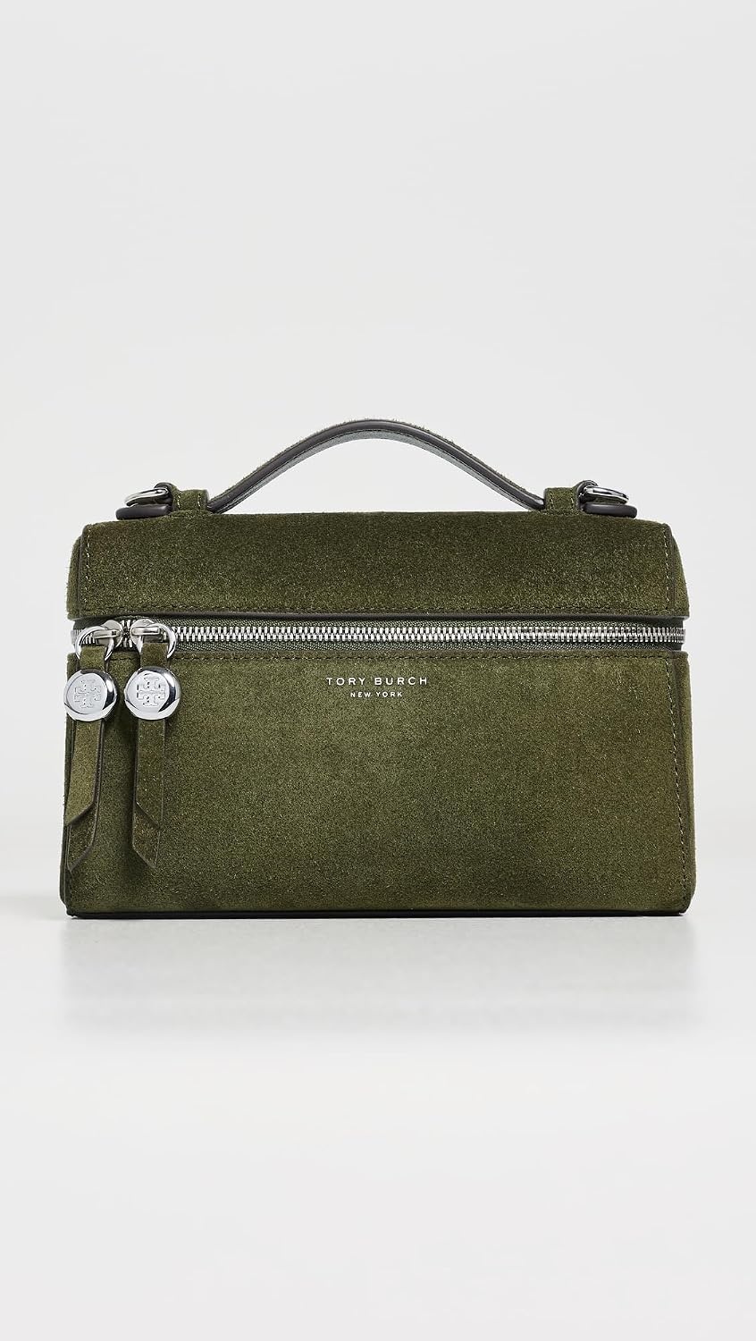 image:imageTory Burch Womens Suede Slim Top Handle BagLeccio