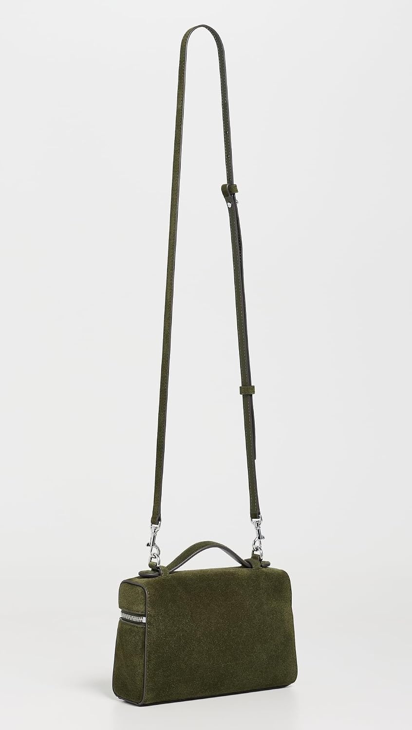 image:imageTory Burch Womens Suede Slim Top Handle BagLeccio