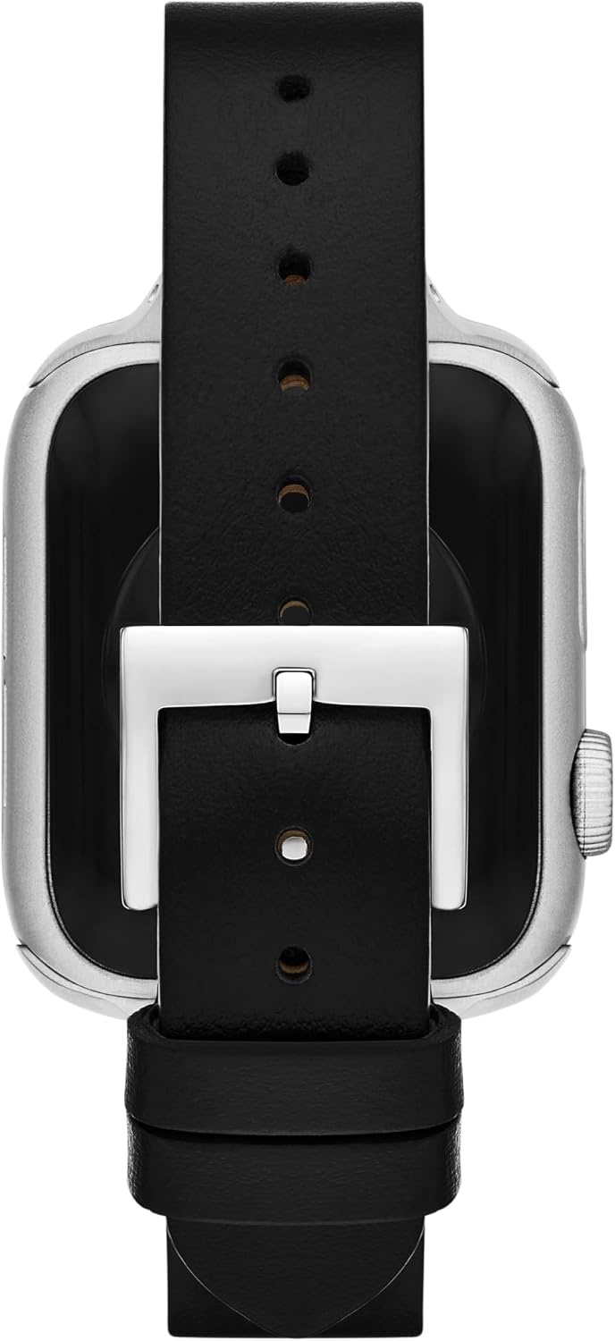 image:imageTory Burch Womens T 38404142mm Band for Apple WatchBlack Leather