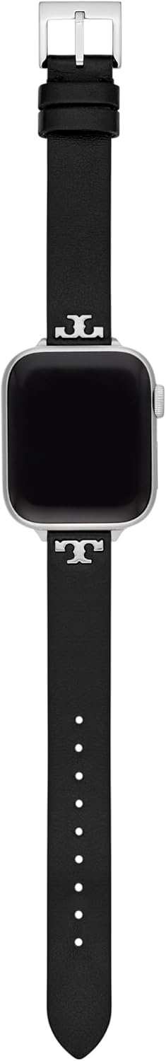 image:imageTory Burch Womens T 38404142mm Band for Apple WatchBlack Leather