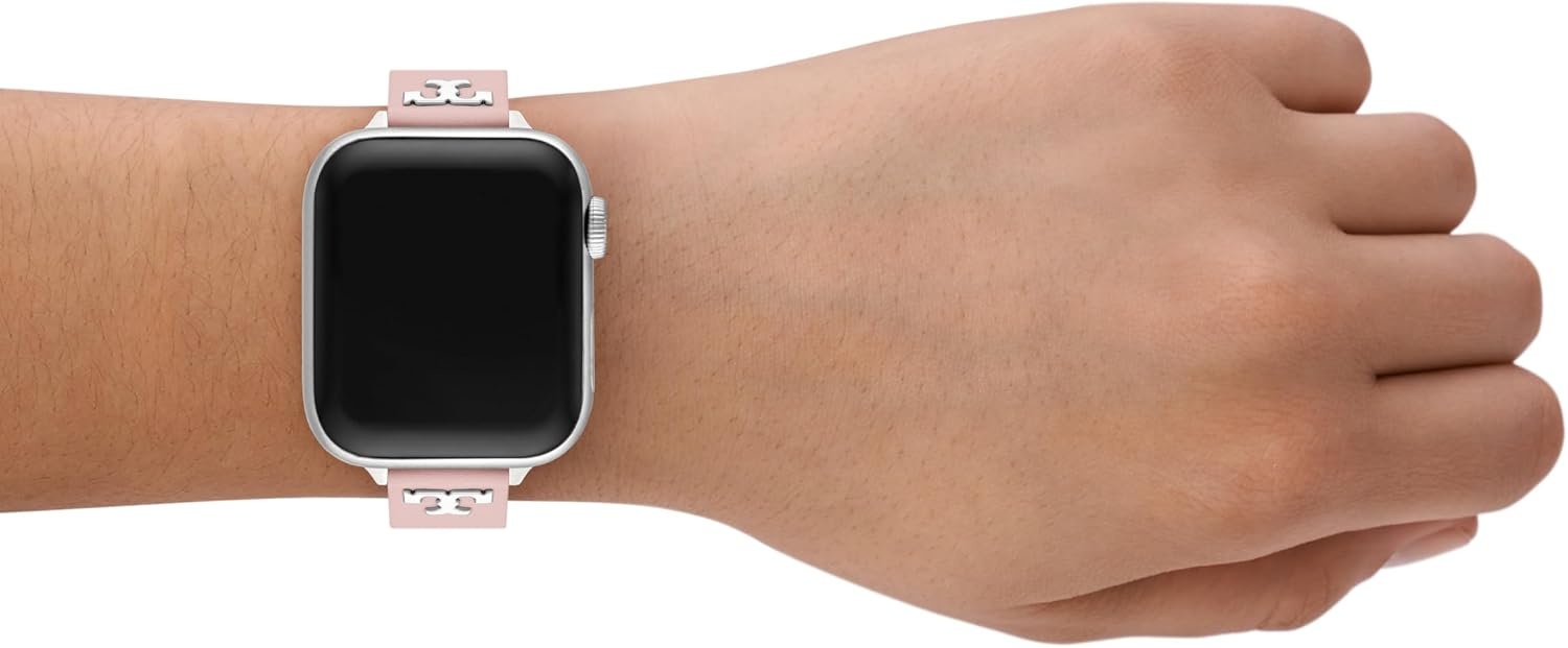 image:imageTory Burch Womens T 38404142mm Band for Apple WatchPink Leather