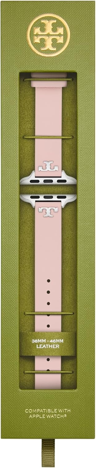 image:imageTory Burch Womens T 38404142mm Band for Apple WatchPink Leather