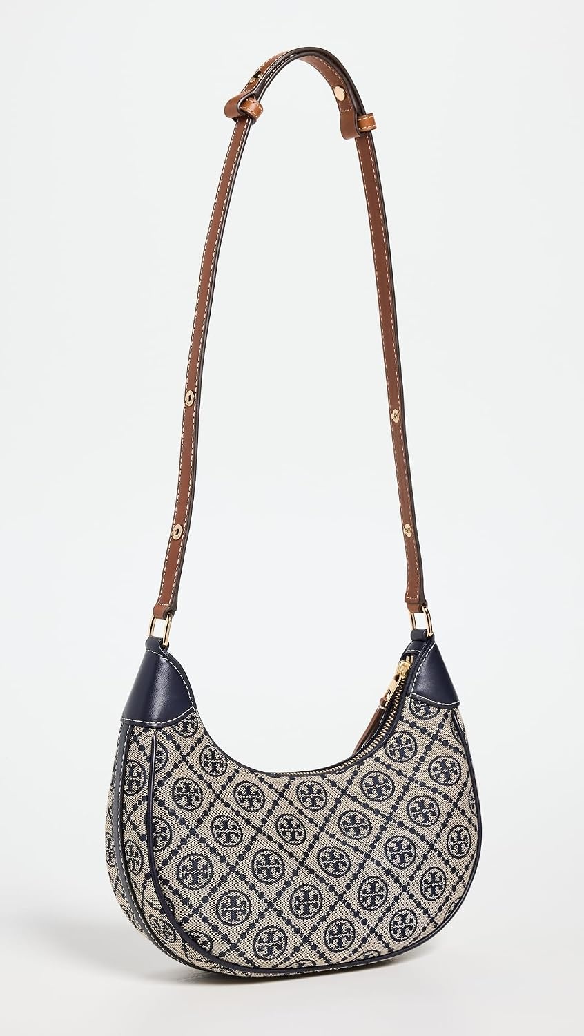 image:imageTory Burch Womens T Monogram Crescent BagTory Navy