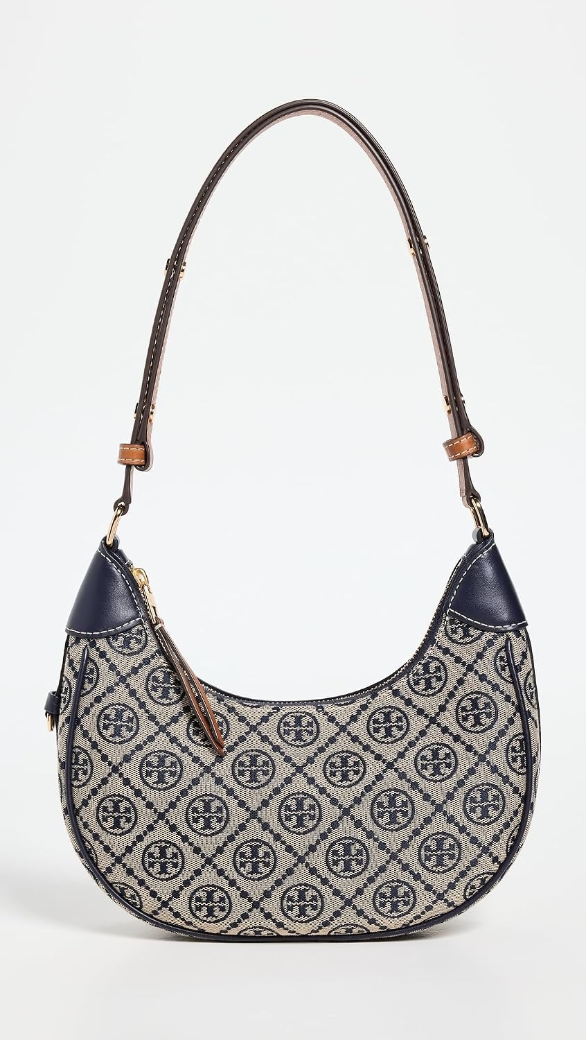 image:imageTory Burch Womens T Monogram Crescent BagTory Navy