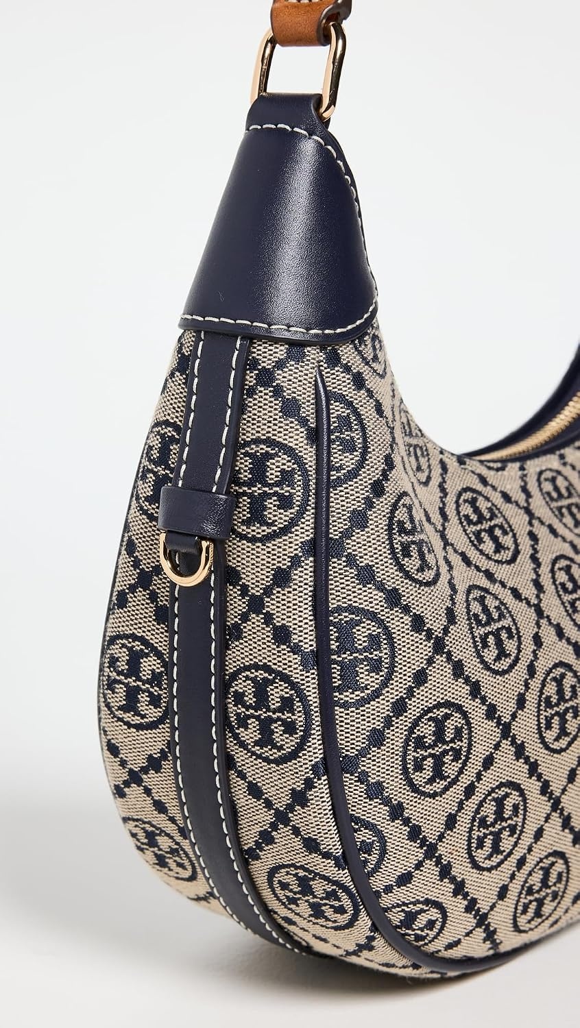 image:imageTory Burch Womens T Monogram Crescent BagTory Navy