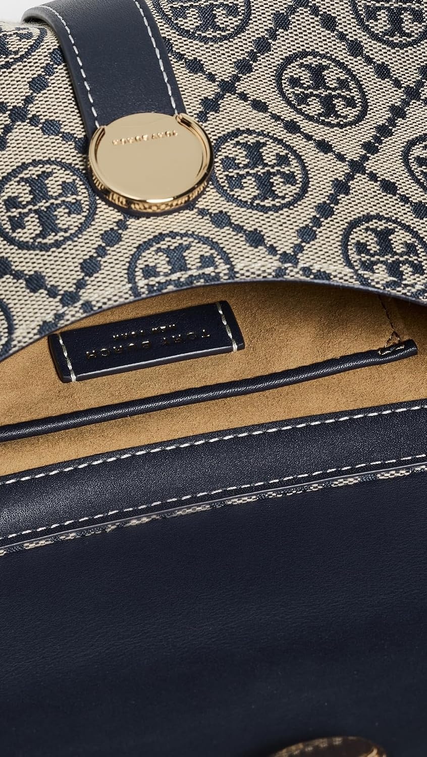 image:imageTory Burch Womens T Monogram Soft Small Shoulder BagTory Navy