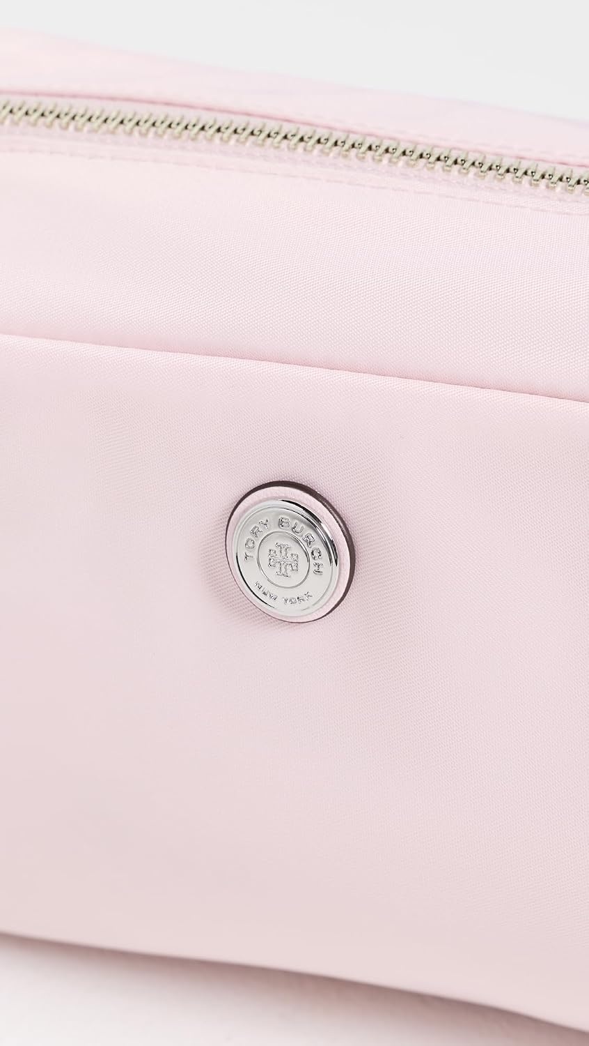 image:imageTory Burch Womens Twist Medium Cosmetic Case Rosette One SizeRosette