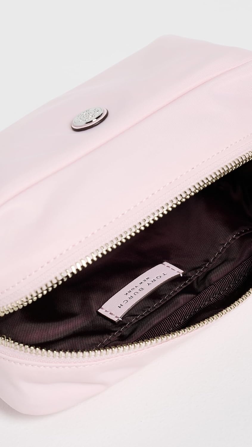 image:imageTory Burch Womens Twist Medium Cosmetic Case Rosette One SizeRosette