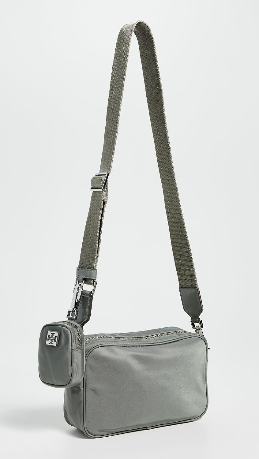 image:imageTory Burch Womens Virginia Nylon Crossbody BagShale Rock