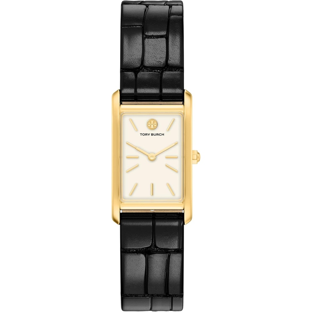 image:imageTory Burch Eleanor Watch for WomenSlim BlackGold