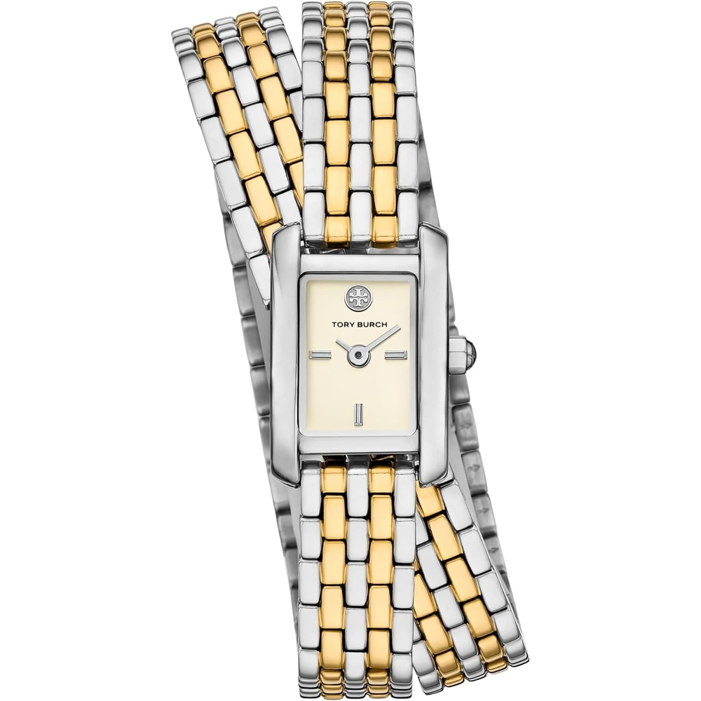 image:imageTory Burch Eleanor Watch for WomenTwoTone Double Wrap