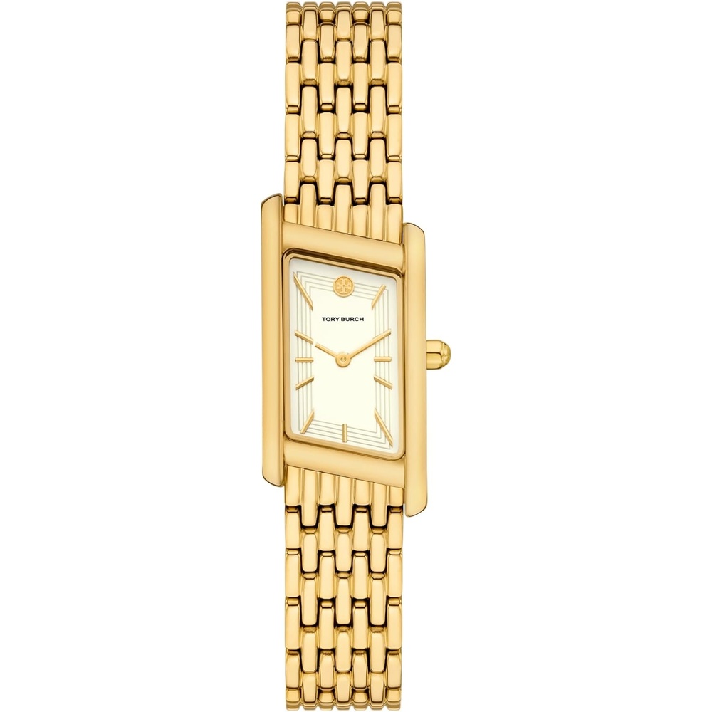 image:imageTory Burch Womens Eleanor Stainless Steel WatchGold Angled