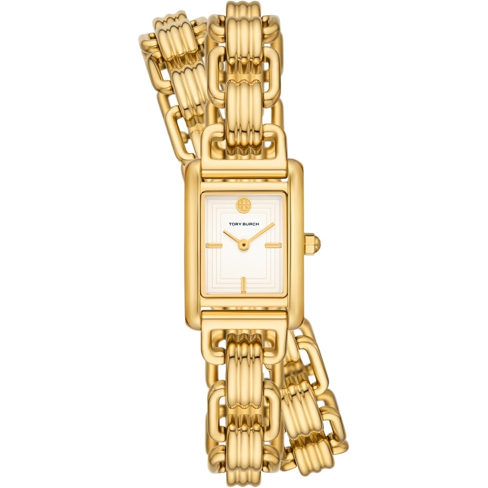 image:imageTory Burch Womens Eleanor Stainless Steel WatchGold Wrap