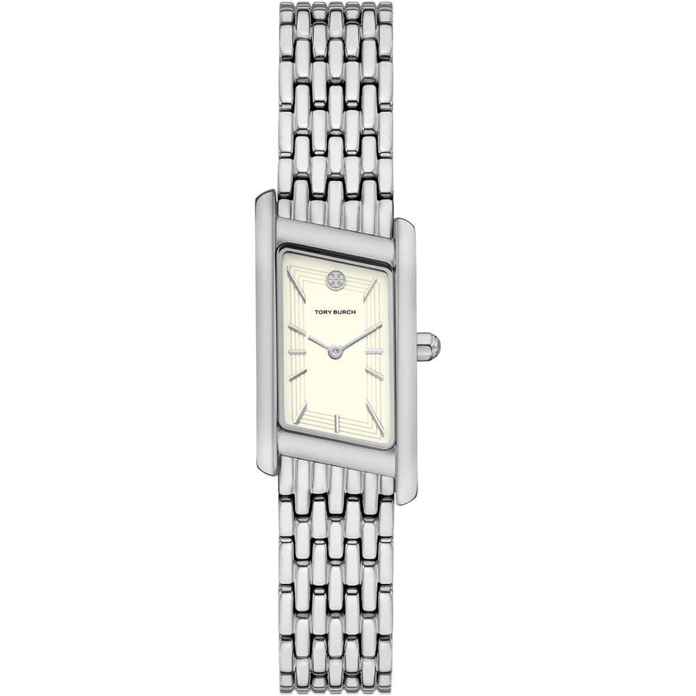 image:imageTory Burch Womens Eleanor Stainless Steel WatchSilver Angled