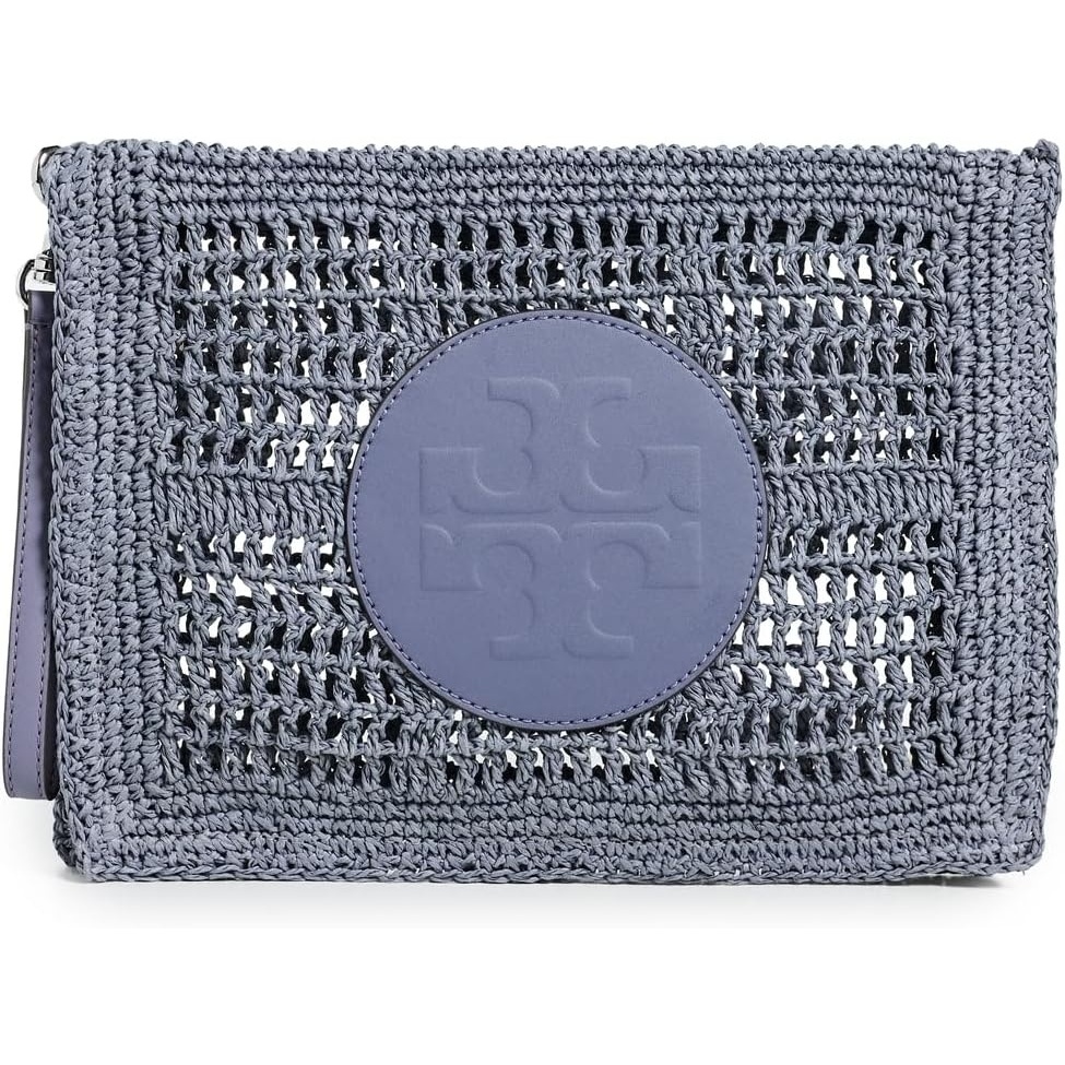 image:imageTory Burch Womens Ella HandCrocheted PouchGray