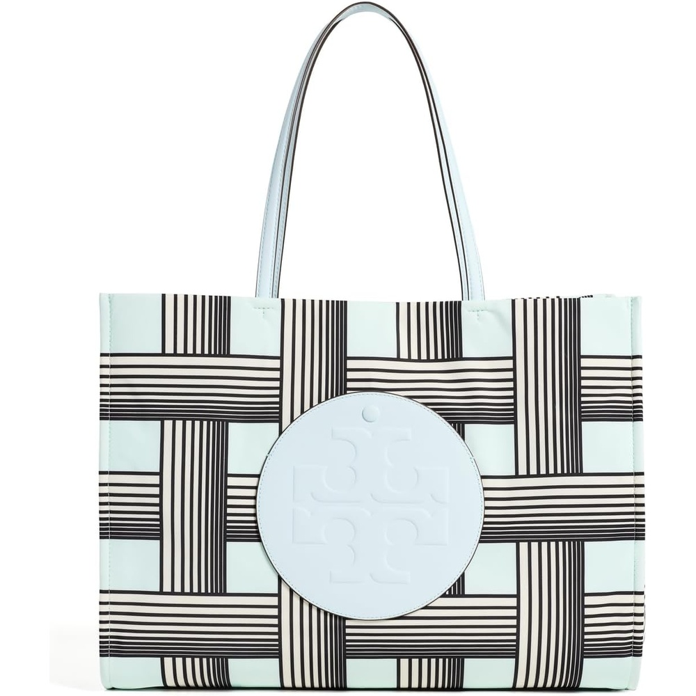 image:imageTory Burch Womens Ella Printed ToteBlock Print Blue
