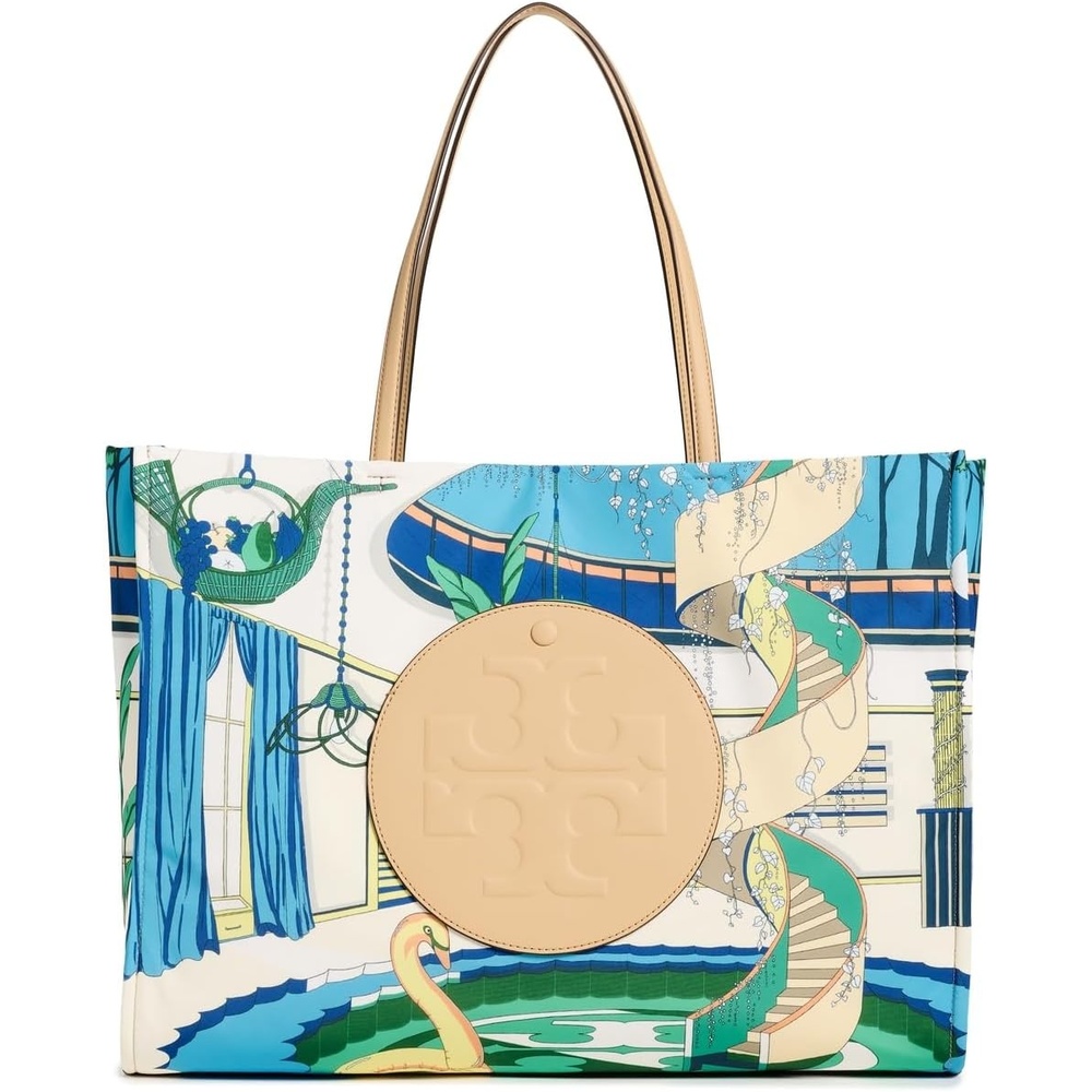 image:imageTory Burch Womens Ella Printed ToteThe Pool Blue