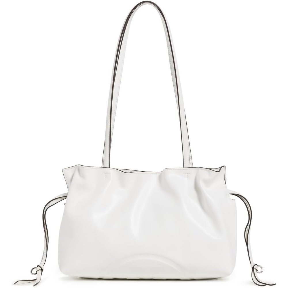 image:imageTory Burch Womens Ella Recycled Drawstring Small ToteBianco