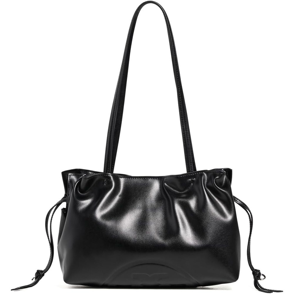 image:imageTory Burch Womens Ella Recycled Drawstring Small ToteBlack