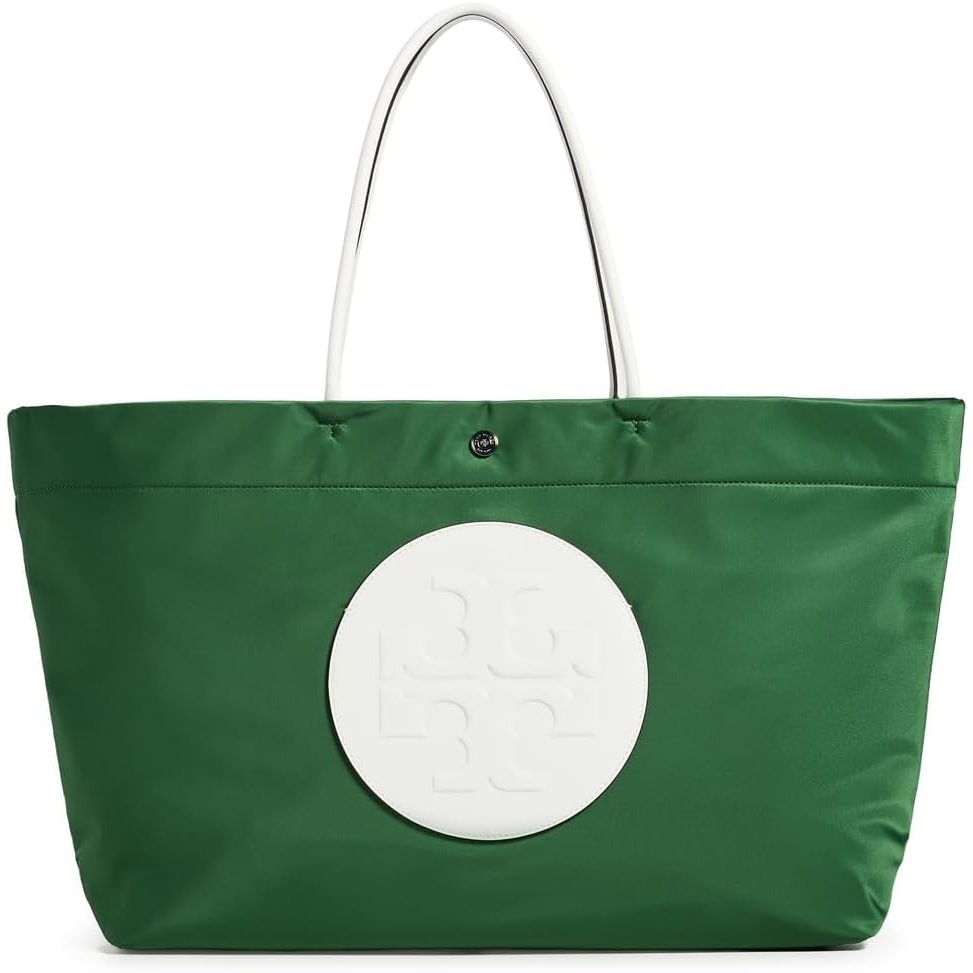 image:imageTory Burch Womens Ella Twist Reversible ToteBasil